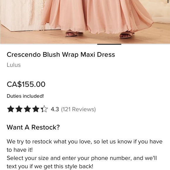 Lulu's Blush Maxi Dress with Ruffle Sleeves - Picture 4 of 4